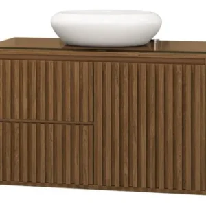 GABINETE RIPADO 80CM C/TA VIDRO FREIJO ASTRAL (COD 22247)