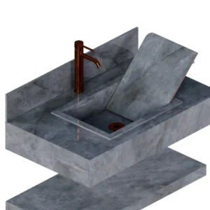 Bancada Porcelanato Veneza 83cm (cod23598)