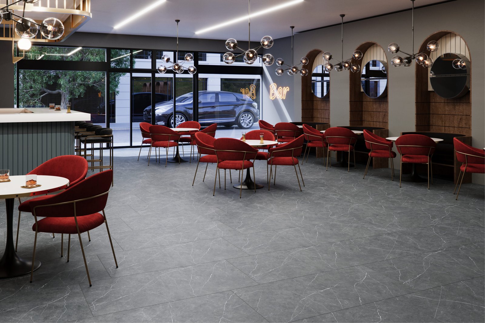 Porcelanato Marmi Grafite 83x83 (cod23691) - Imagem 2