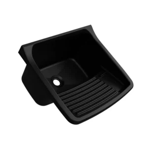 Tanque Plastico Para Lavar Roupa preto 58x52x32 (cod 21034)